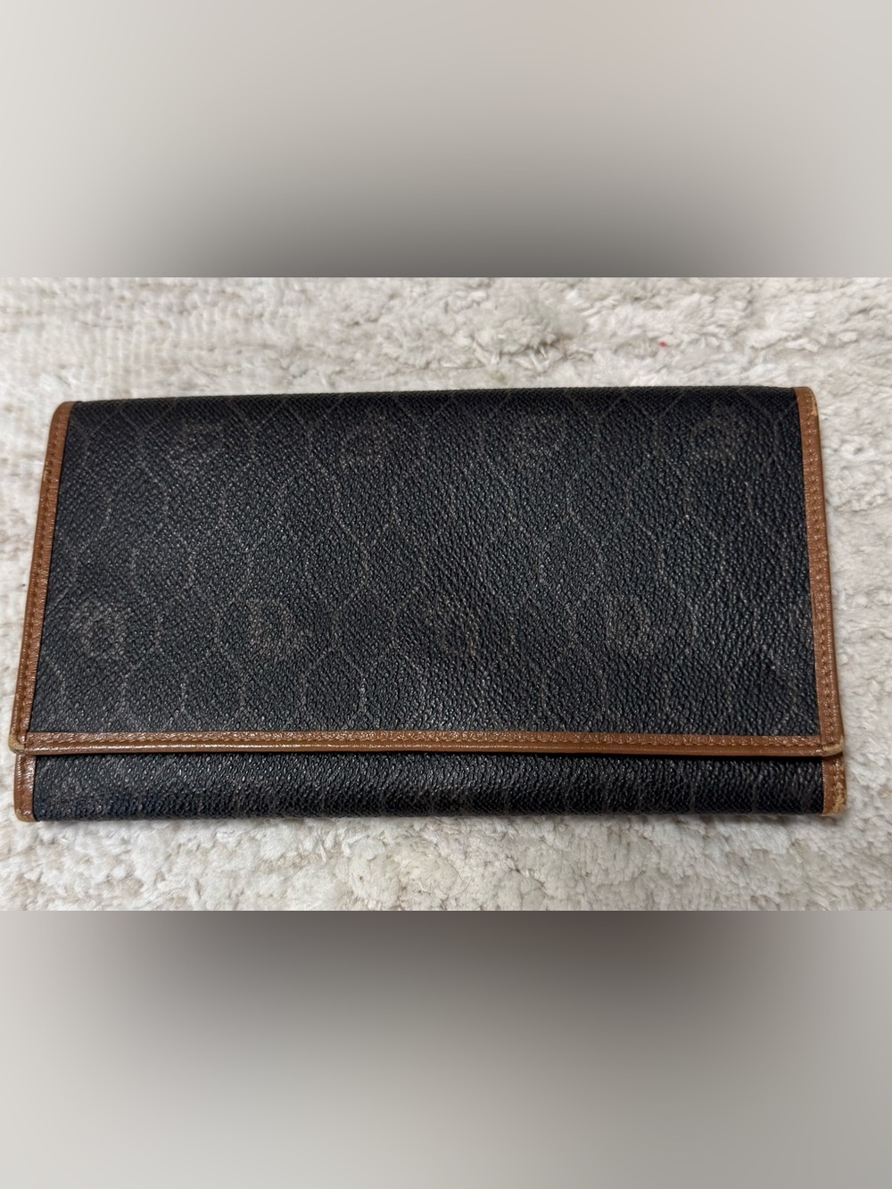 VGC Authentic Vintage Christian Dior Honeycomb Long Wallet!